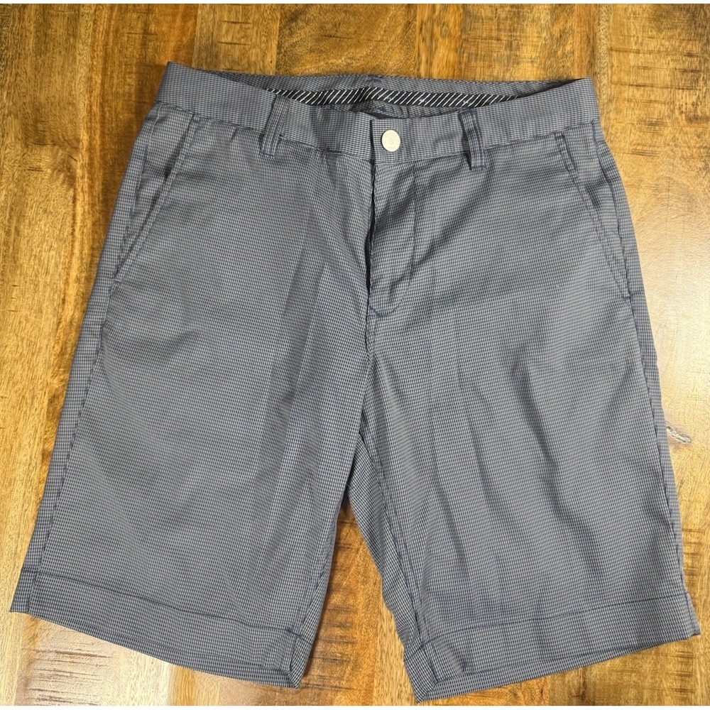 Bonobos Golf Shorts Mens 30 10 Inseam Blue Gray Check Performance Golf